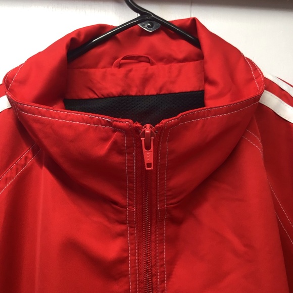 🇨🇦Kobe track jacket mesh lined red white striped full zip activewear sport - Picture 7 of 16